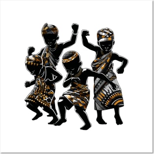 Afrocentric Boys Dancing Posters and Art